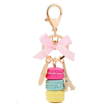 Breloc, forma prajituri macarons, Pentru geanta/chei, Roz/Rosu/Galben Breloc, forma prajituri macarons, Pentru geanta/chei, Roz/Rosu/Galben