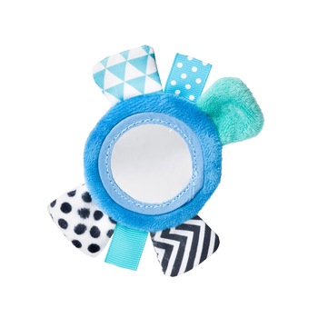 Jucarie plus cu oglinda Wrist Toy, 0 luni +, albastru, Canpol, 68/056 Jucarie plus cu oglinda Wrist Toy, 0 luni +, albastru, Canpol, 68/056