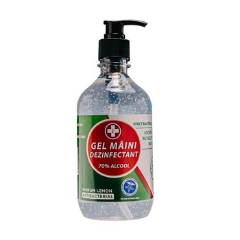 Gel antibacterian si dezinfectant pentru maini cu 70% alcool 500ml Gel antibacterian si dezinfectant pentru maini cu 70% alcool 500ml