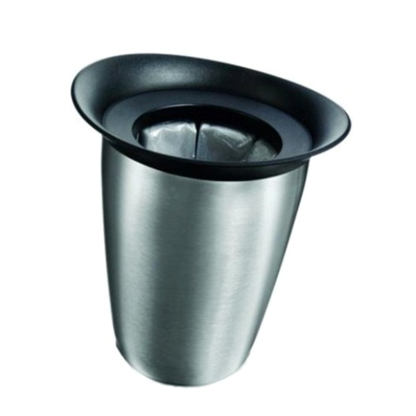 Frapiera sampanie, cu element de racire, argintie, din inox, 1 Litru