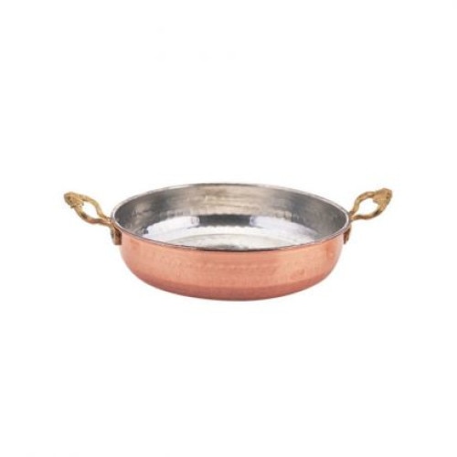 Tigaie cupru cu doua manere, 18 cm, Copper , 0189188, Hascevher