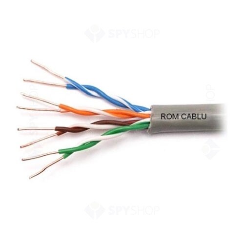 Cablu UTP CAT5E 4x2/0.45mm, aluminiu cuprat, rola 305 metri