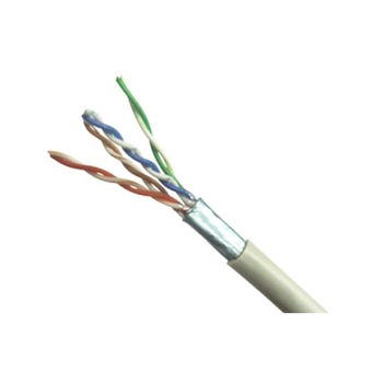 Cablu FTP CAT5E 4x2/0.45mm, cupru masiv, rola 305 metri Cablu FTP CAT5E 4x2/0.45mm, cupru masiv, rola 305 metri