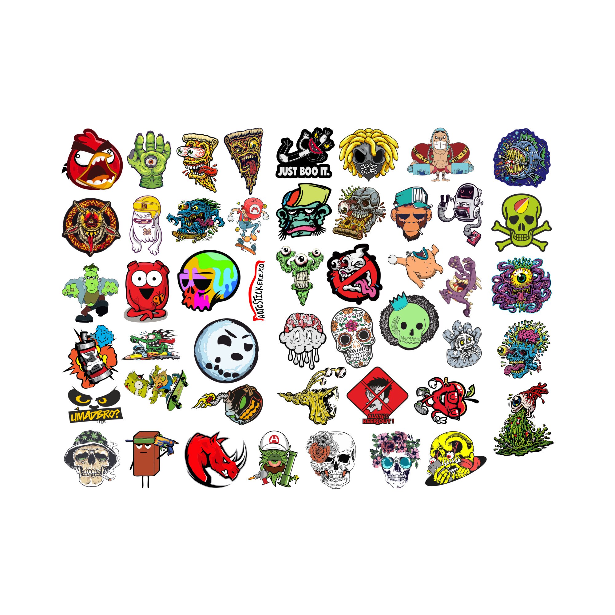 Set 47 bucati Stickere Monsters