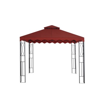 Pavilion gradina AIX©, material poliamida rosu, cadru metal , dimensiuni 3 x 3 m , patrat Pavilion gradina AIX©, material poliamida rosu, cadru metal , dimensiuni 3 x 3 m , patrat