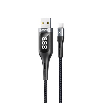 Cablu de date, Intelligent Digital Data USB, USB Tip C overcharge protection programmable timer 2,1 A 1,2 m, culoarea negru Cablu de date, Intelligent Digital Data USB, USB Tip C overcharge protection programmable timer 2,1 A 1,2 m, culoarea negru