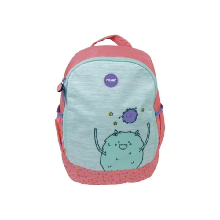 MILAN hátizsák, 26x22x12 cm, állítható pántok, poliészter anyag, többszínű