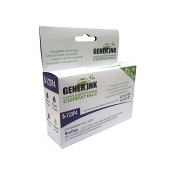 Cartus de cerneala GENERINK LC121/123/127 BROTHER, Cyan Cartus de cerneala GENERINK LC121/123/127 BROTHER, Cyan