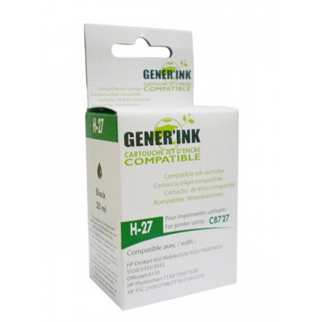 Cartus de cerneala GENERINK C8727, HP C8727AE, N27, Negru