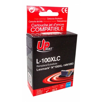 Cartus de cerneala GENERINK 14N1093, LEXMARK 100XL/Lex S305/S405/S505/S605/Pro705/Pro805, Cyan Cartus de cerneala GENERINK 14N1093, LEXMARK 100XL/Lex S305/S405/S505/S605/Pro705/Pro805, Cyan