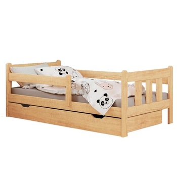 Pat pentru copii cu sertar HM Marinela pin, 164x88x60 cm Pat pentru copii cu sertar HM Marinela pin, 164x88x60 cm