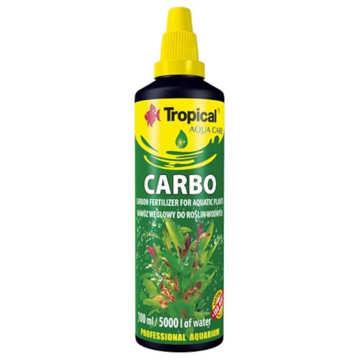 Fertilizator pe baza de carbon pentru plante de acvariu Tropical Carbo, 100ml / pentru 5.000l de apa