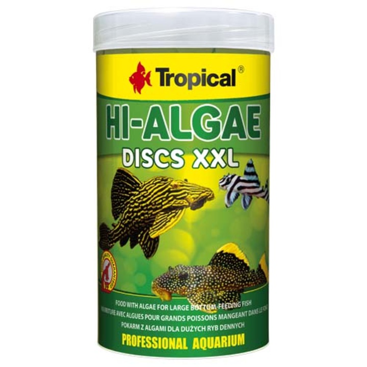 Hrana pentru pesti mari Tropical Hi-Algae Discs XXL, 250ml