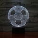 3D Led илюзионна лампа Футболна нощна лампа, променяща цвета си