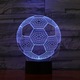 3D Led илюзионна лампа Футболна нощна лампа, променяща цвета си