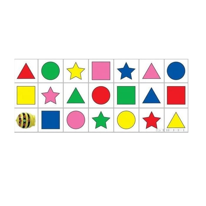 Traseu Bee-Bot culori si forme 1