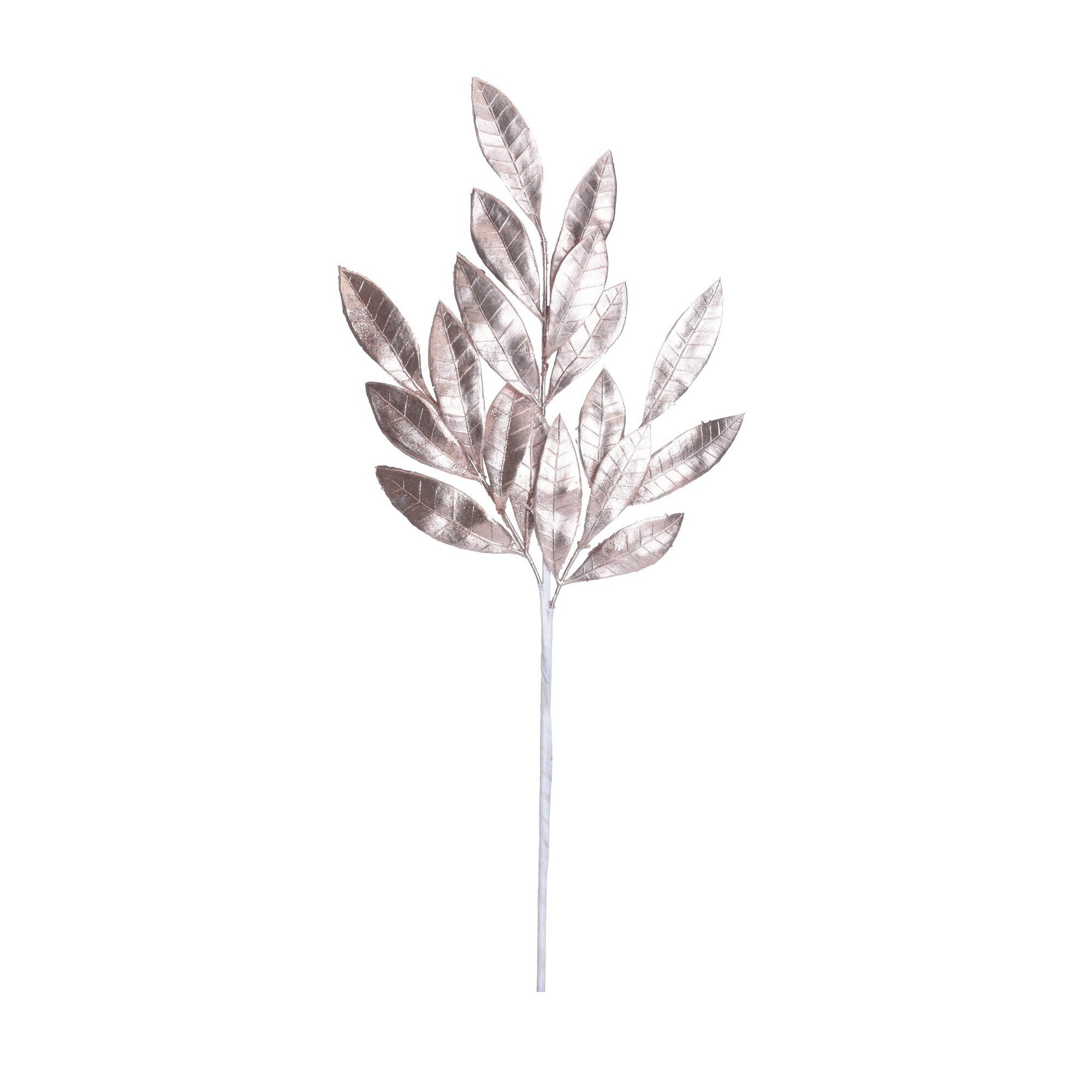 Creanga artificiala, cu frunze, rosegold, 55 cm