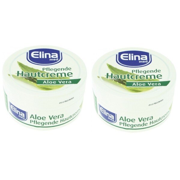 Set 2 x Crema de corp cu Aloe Vera, Elina Med, 2 x 150ml