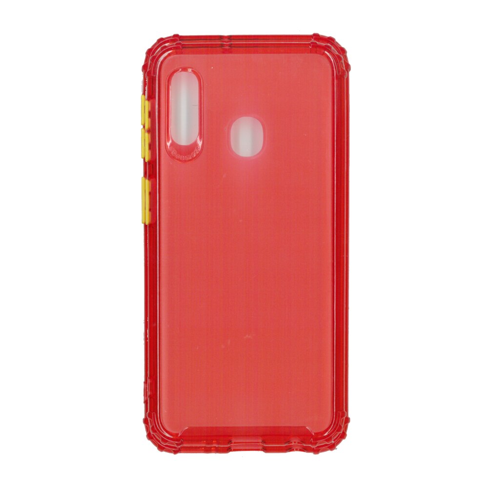 Husa din silicon matte crack, pentru Samsung Galaxy A20e, rosu