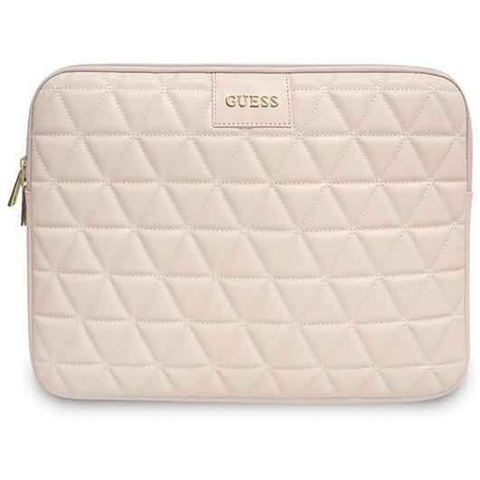 Husa Guess Quilted compatibila cu laptop 13 inch Pink