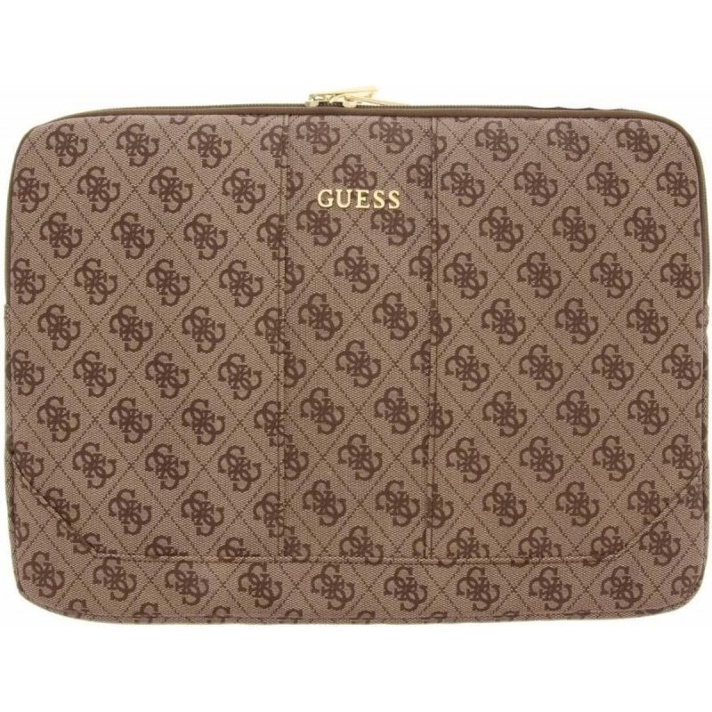 Husa Originala Guess Sleeve Leather Compatibila Cu Laptop/macbook Pro/air 13inch, Maro