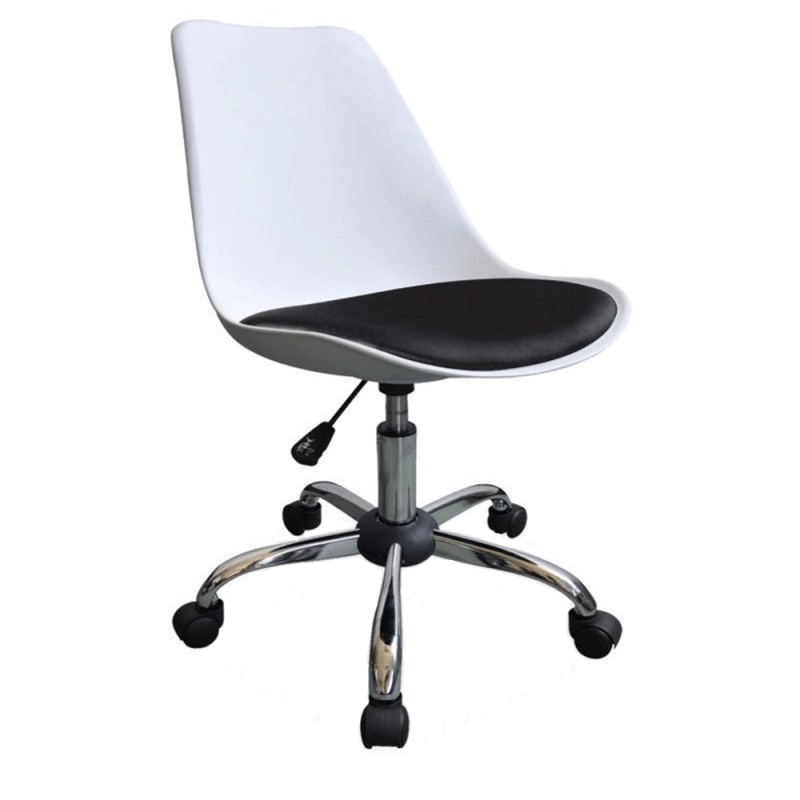 Scaun birou alb/negru AX Z777