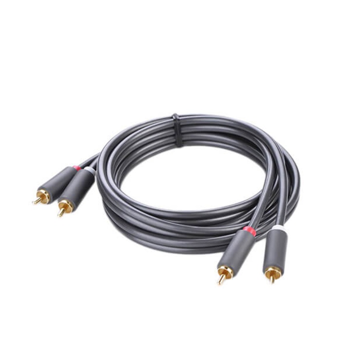 Cablu RCA Audio Video, Ugreen 10518, 2 Metri, Gold Plated