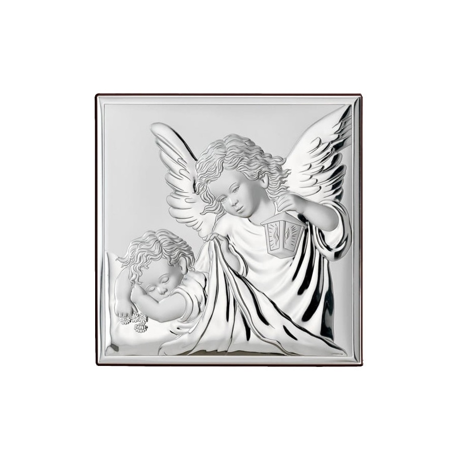 Icoana Argint 8x8cm Ingerul Pazitor ClassGifts