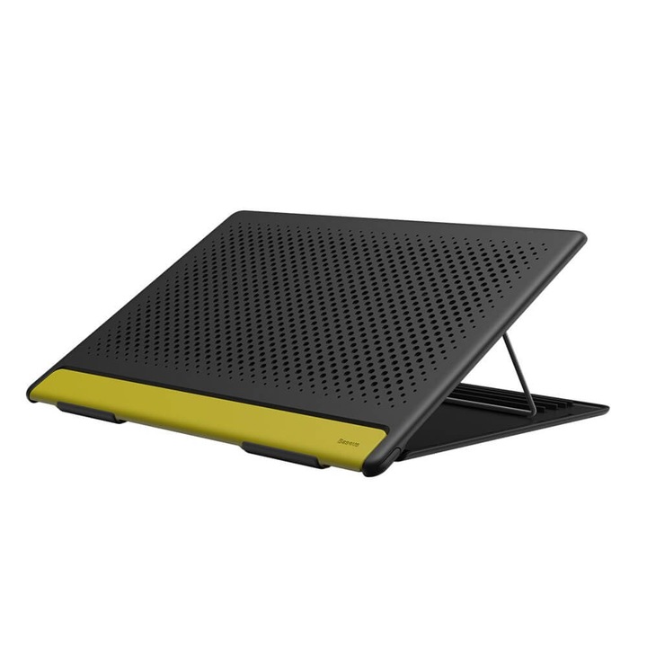 Поставка Baseus Foldable Laptop Stand, за MacBook и лаптопи, Сгъваема, Тъмносив