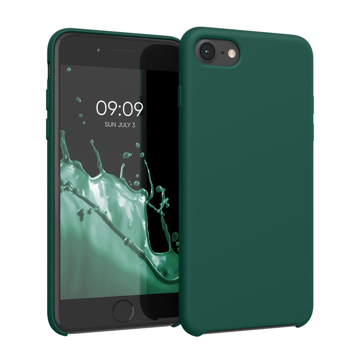 Telefontok Apple iPhone 8 / iPhone 7 / iPhone SE 2 készülékhez, szilikon, zöld, 40225.184