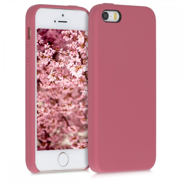 Tok Apple iPhone 5 / iPhone 5s / iPhone SE készülékhez, szilikon, rózsaszín, 42766.167