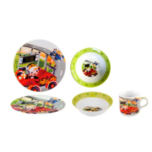 Set serviciu masa din portelan pentru copii Competitorii, 010796