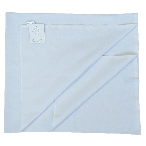 Scutec Mic Pitic M1 din finet bumbac alb refolosibil 70x70 cm, 0 -3 luni