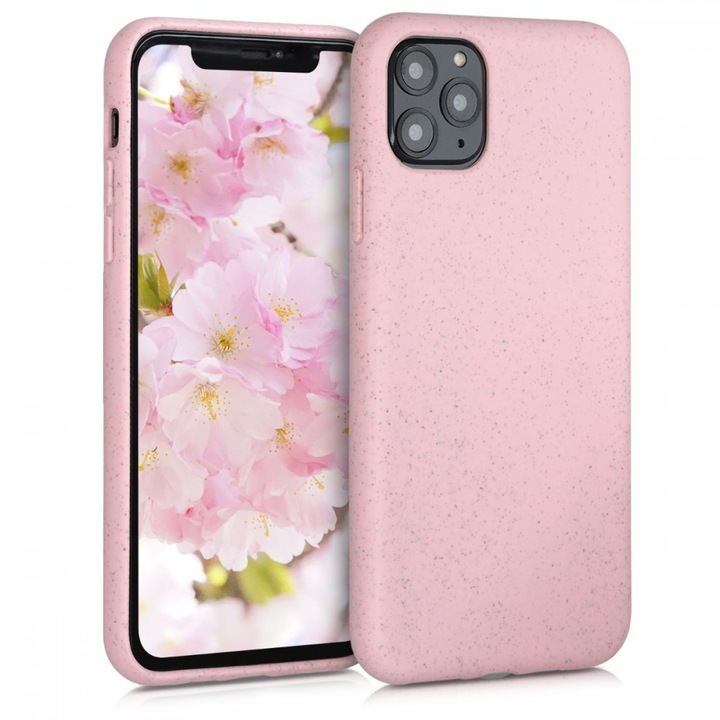 Apple iPhone 11 Pro Max tok, növényi rost, rózsaszín, 50318.10