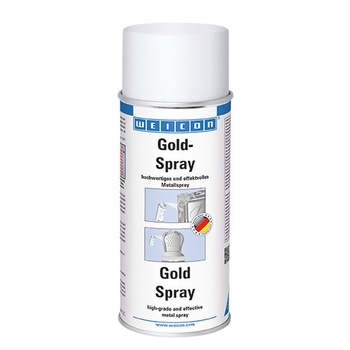 Spray auriu cu continut de pigmenti metalici Weicon, 400 ml Spray auriu cu continut de pigmenti metalici Weicon, 400 ml