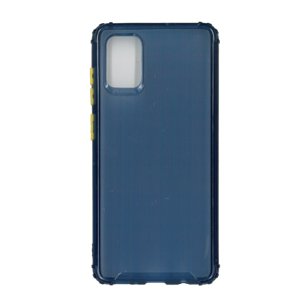 Husa din silicon matte crack, pentru Samsung Galaxy A71, albastru