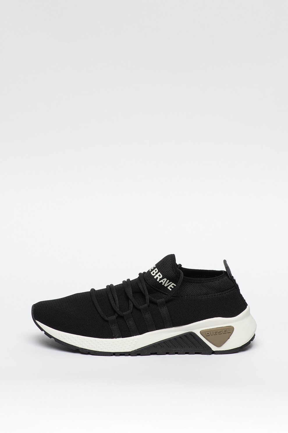 Diesel, Pantofi sport slip-on KB SL II, Negru/Alb, 45