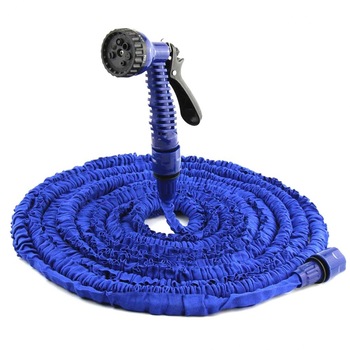 Furtun extensibil 60m Albastru pentru gradina, presiune reglabila, pistol inclus, Magic Hose - 200FT Furtun extensibil 60m Albastru pentru gradina, presiune reglabila, pistol inclus, Magic Hose - 200FT