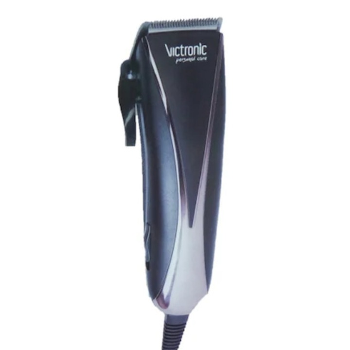 Masina de tuns profesionala, 3-12 mm, Material Lame Inox, Maner anti-alunecare, Utilizare umed si uscat, Putere 25 W, 4 lame, Capac de protectie, Lungime cablu 1.8 m, Moderna, Culoare Negru