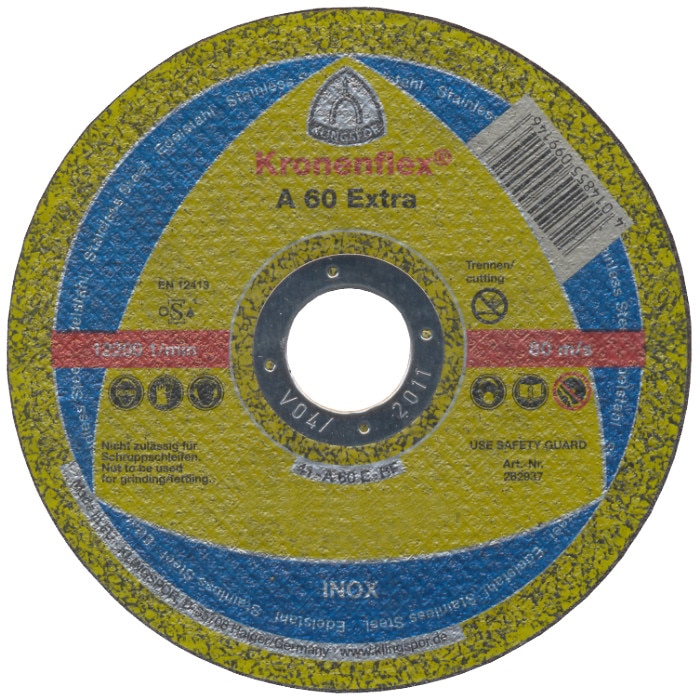 Disc Abraziv Klingspor A60 Extra, diametru 115 mm, grosime 1 mm