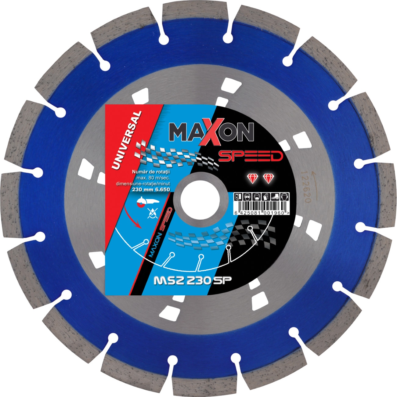 Disc diamantat segmentat 230mm universal