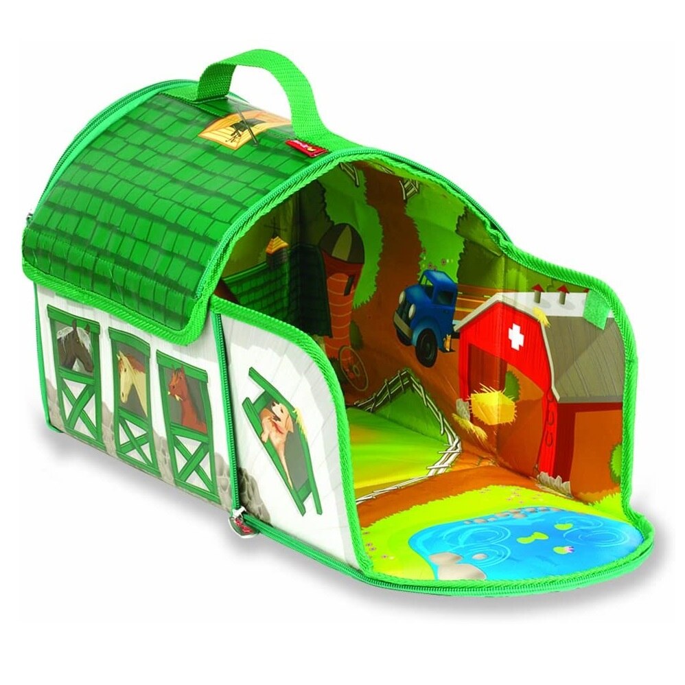 Cutie si Jucarie 2 in 1 Neat-Oh, ZipBin Country Stable