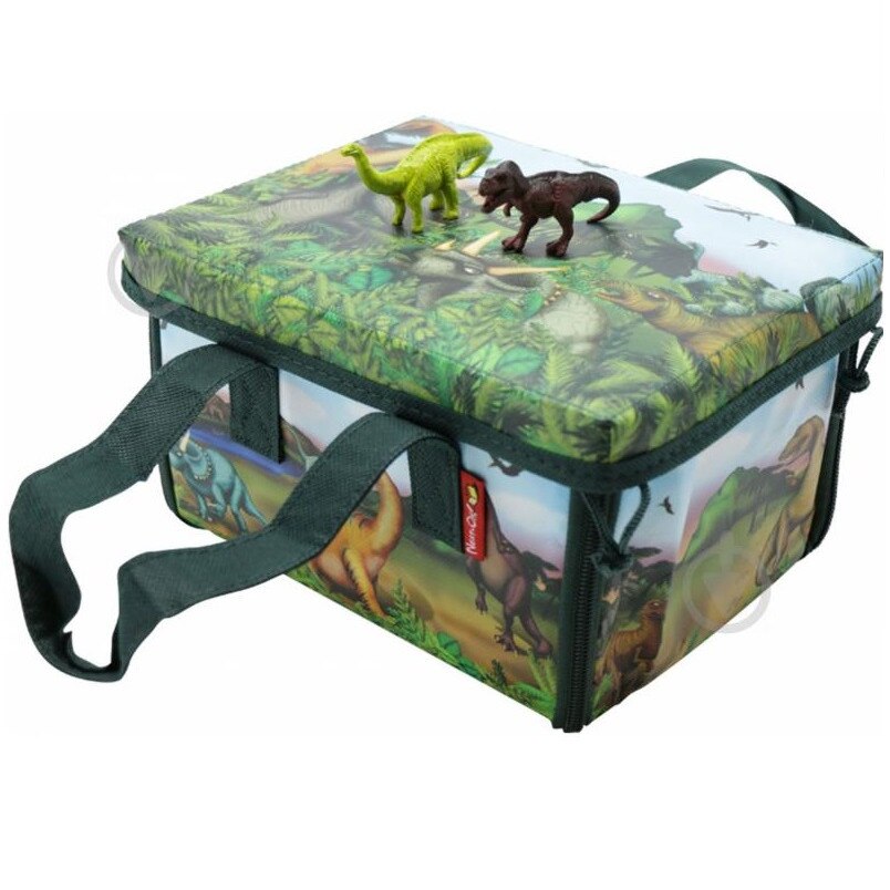 Cutie si Jucarie 2 in 1 Neat-Oh, ZipBin Mini Dinosaur