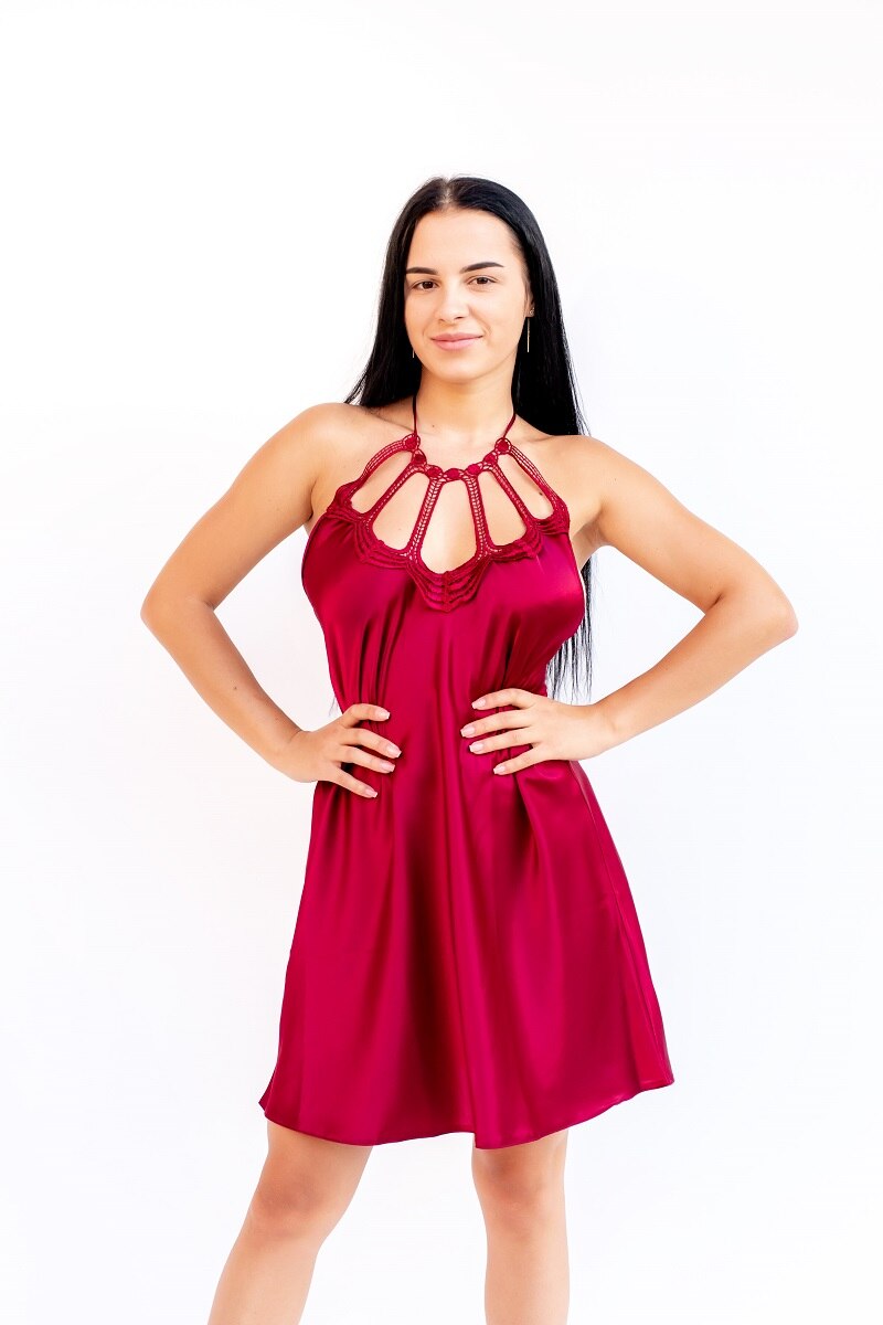 Neglijeu Jasmin Symbol of Elegance, Bordo