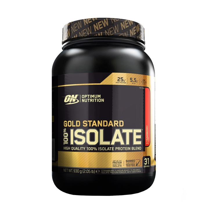 Optimum Nutrition 100% Isolate Gold Standard Capsuni 0.930 Kg