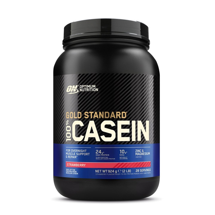 Optimum Nutrition 100% Casein Capsuni 0.924 Kg