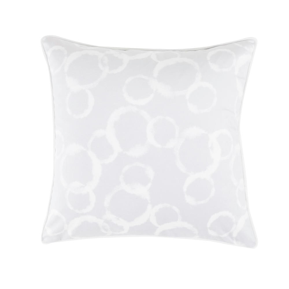 Perna decor, husa detasabila, poliester, alb , 43 x 43 cm