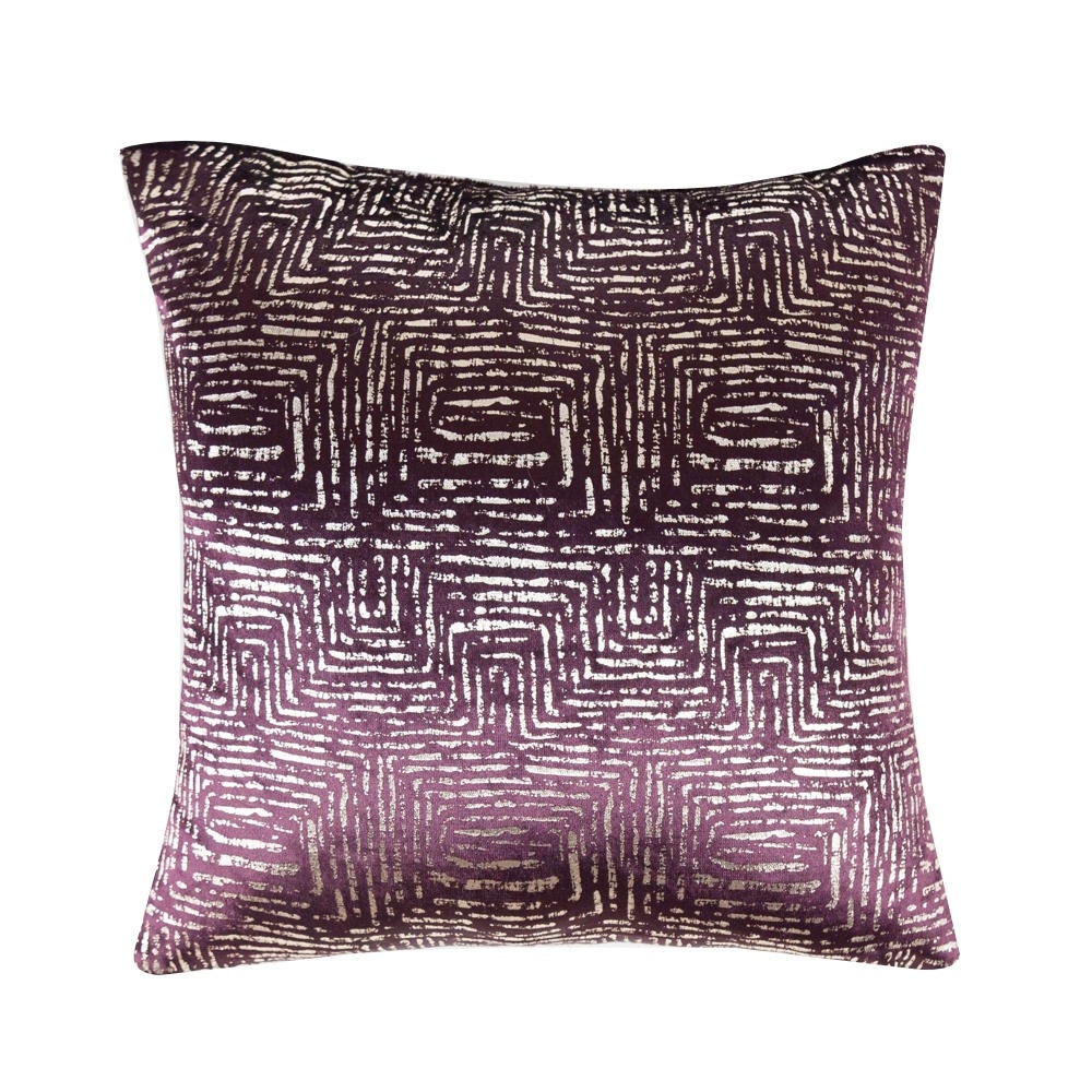 Perna decor, husa detasabila, poliester, mov, 43 x 43 cm