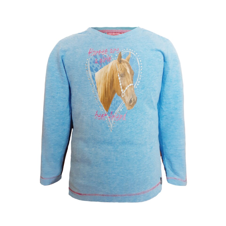 Bluza fete Salt and Pepper, albastra, marimea 92-98 cm