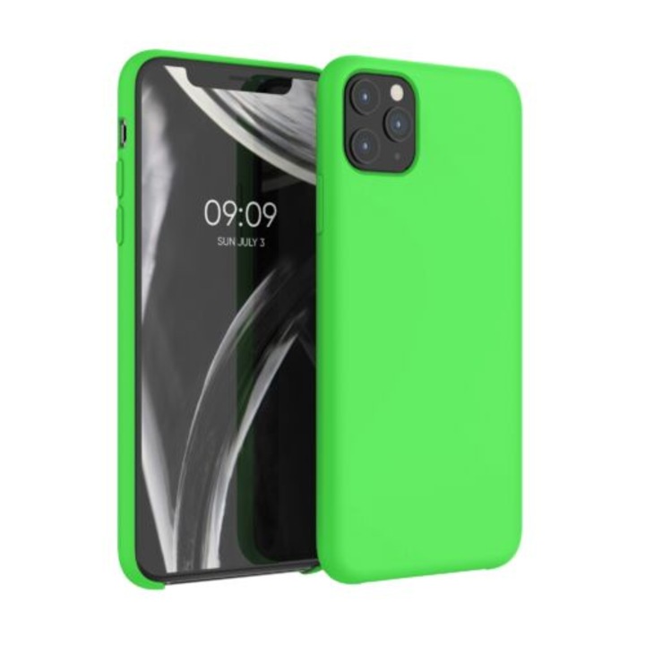 Telefontok Apple iPhone 11 Pro Max készülékhez, szilikon, zöld, 49725.159